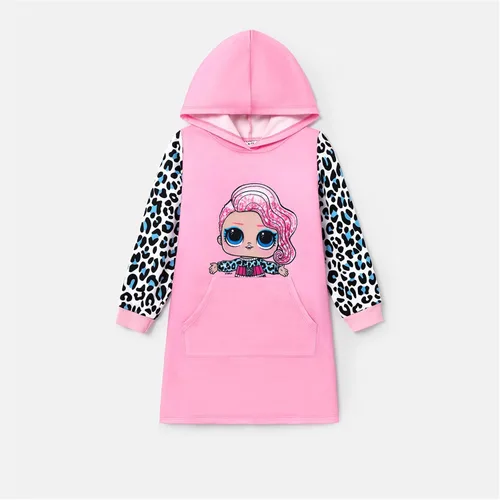 Miniatura 5 de L.O.L. Surprise! Sudaderas con capucha para niñas, jóvenes, niños, leopardo, sudadera con capucha de manga larga, bolsillo