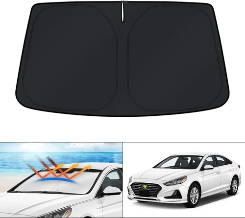 Miniatura 228 de KUST - Parasol plegable para parabrisas para Ford Ranger, accesorios 2019-2025 2026, parasol personalizado para ventana, protector solar plegable