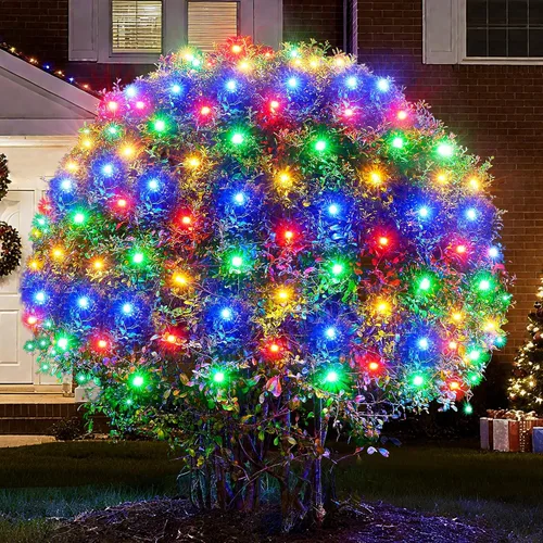 Miniatura 9 de BlcTec Luces de Navidad mejoradas para exteriores, 176 LED, 8.7 pies x 5.2 pies, luces de red de Navidad con certificación UL, 8 modos