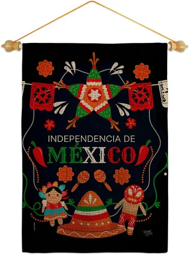 Miniatura 14 de Nacionalidad Independencia De México Bandera de Jardín Nación Regional Internacional Mundo País Área Particular Pequeña Decoración Regalo Patio Casa