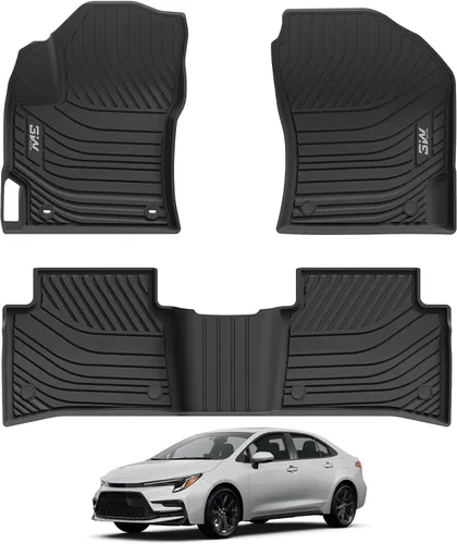 Miniatura 27 de Alfombrillas de Piso 3W Compatibles con Toyota Tundra 2014-2021 (Solo para Cabina CrewMax), Revestimiento de Piso de TPE para Todo Clima con Ajuste