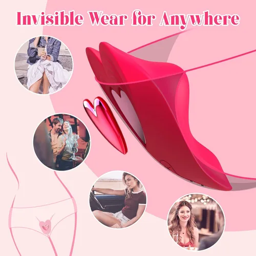 Miniatura 3 de Vibrador de control remoto para parejas, juguetes sexuales con aplicación, teléfono celular, vibrador para pareja con control remoto, bragas Rojo