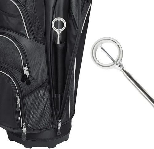 Miniatura 6 de Recuperador de pelotas de golf o herramienta de recogida con extensible automático, inoxidable para arbusto de agua blanco amarillo 2 colores regalo
