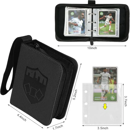Miniatura 2 de GERMUN Carpeta Mini de Tarjetas de 1 Bolsillo, Carpeta de Tarjetas Coleccionables de 80 Bolsillos, Álbum Pequeño Premium de Colección de Tarjetas