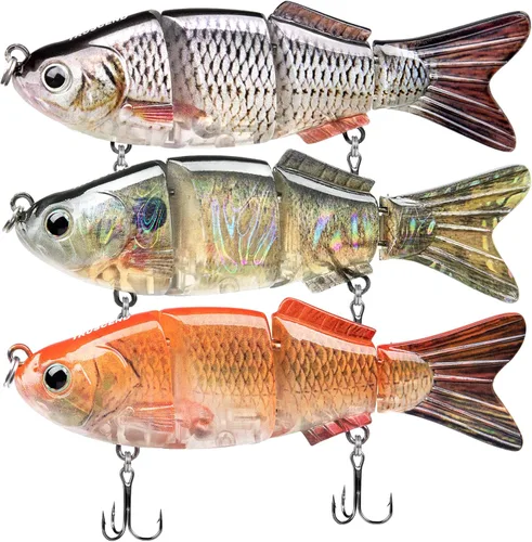 Miniatura 22 de TRUSCEND Swimmax - Señuelos de pesca fáciles de atrapar con ganchos BKK, ondulación, vibración, traqueteo y gorgoteo para más mordeduras, cebos