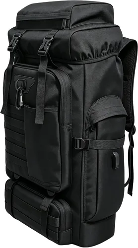 Miniatura 12 de 80L/100L senderismo mochila hombres camping mochila grande al aire libre viaje militar táctica Molle Trekking bolsa mujeres