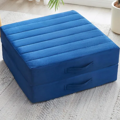 Miniatura 30 de JKMAX 2 Piezas Almohadas de Espuma de Alta Densidad para Piso - Almohadas Grandes Mejoradas para Asientos de Adultos - Cojín de Piso para Exteriores