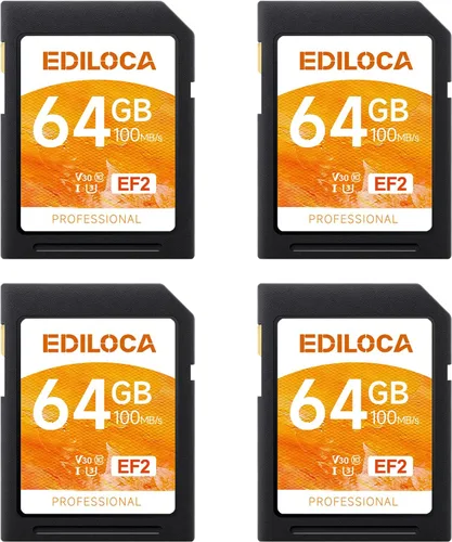 Miniatura 18 de Tarjeta SD UHS-I de 64 GB, paquete de 2 tarjetas de memoria UHS-I, almacenamiento rápido, velocidad de lectura/escritura 90/20 MB/s, C10, U1, V10