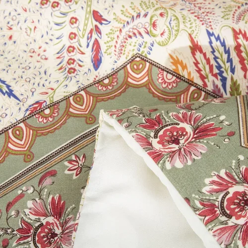 Miniatura 5 de DaDalogy Bedding - Juego de funda de edredón con estampado floral botánico con fundas de almohada, diseño de cachemira cheurón bohemio, filigrana