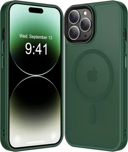 Miniatura 234 de Fuerte magnético para iPhone 11, compatible con Magsafe, [resistente a caídas de 13 pies] Funda trasera translúcida mate con sensación de piel