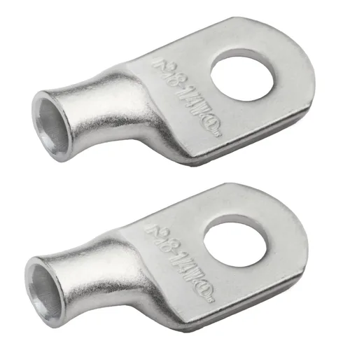 Miniatura 242 de SELTERM 5 piezas terminales de cable de cobre estañado 1/0 AWG perno de 1/2", extremos de cable de batería, terminales de anillo, conectores