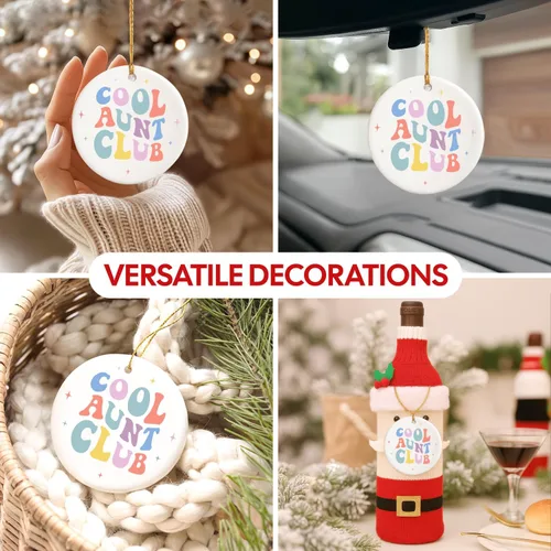 Miniatura 5 de NewEleven Regalos para tía de sobrina, sobrino para tía, hermana - Anuncio de tía, ascendida a tía, mejor regalo de tías de la historia - Adorno