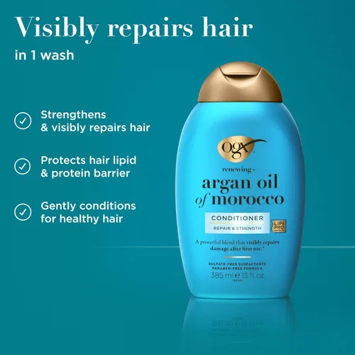 Miniatura 3 de Acondicionador renovador OGX con aceite de Argán de Marruecos, 13 oz