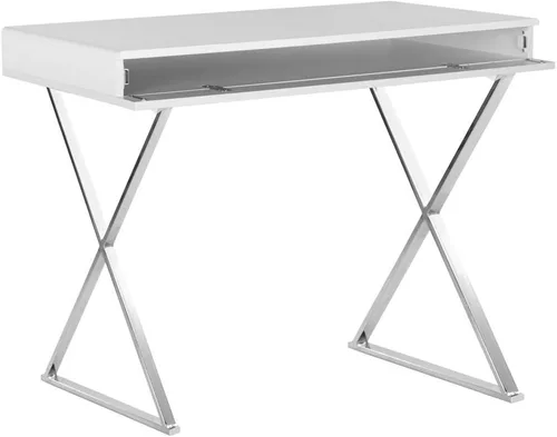 Miniatura 4 de Safavieh Home Collection Gordon - Escritorio blanco/cromado