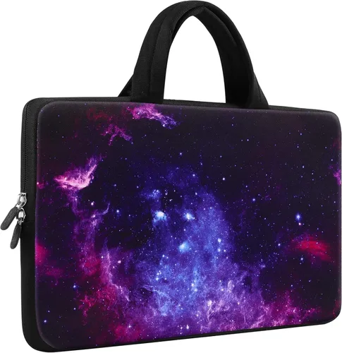 Miniatura 18 de iColor 11 11.6 12 12.1 12.5 Bolso de transporte para laptop, funda para Chromebook, portátil, ultrabook, tableta con asa, tote de neopreno