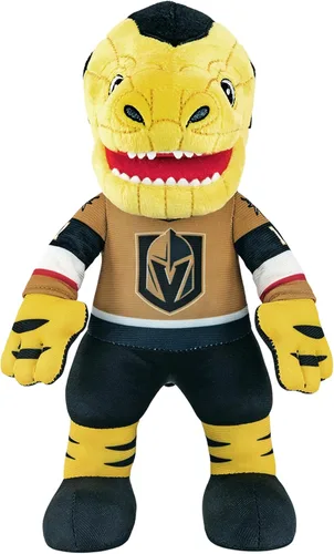 Miniatura 37 de Bleacher Creatures Anaheim Ducks Wild Wing - Figura de peluche de mascota de la NHL de 10 pulgadas (uniforme triangular verde azulado), una mascota