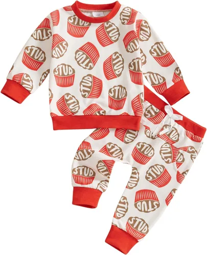 Miniatura 208 de Adobabirl Conjunto de sudadera y pantalones de Halloween para bebé, sudadera y pantalones con parche de calabaza para Halloween, otoño, ropa de bebé