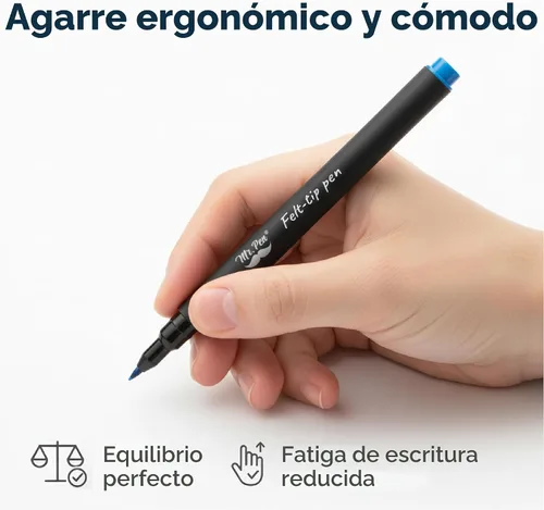 Miniatura 6 de Mr. Pen - Bolígrafos de punta de fieltro, paquete de 8, 0.028 in, colores surtidos, secado rápido, bolígrafos de punta de fieltro fina para artes
