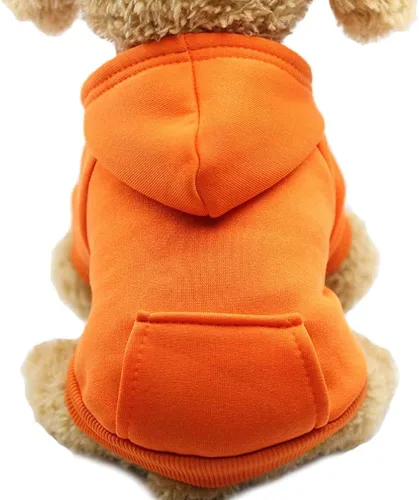 Miniatura 16 de Jecikelon Sudadera con capucha para perro de invierno con bolsillos, ropa cálida para perros pequeños, abrigo de chihuahua, ropa de cachorro y gato