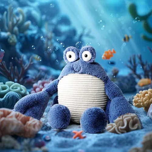 Miniatura 6 de RECUR Peluche de Cangrejo Callinectes Sapidus, Animal de Peluche Suave, 12 Pulgadas, Regalo Adorable para Todas las Edades
