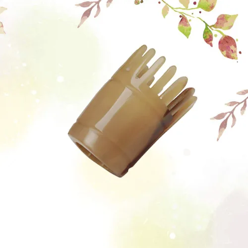 Miniatura 7 de ARTIBETTER Natural Ox - Peine de pelo de cuerno de buey para masaje, peine de limpieza del cuero cabelludo, masajeador de cabeza (mango corto)