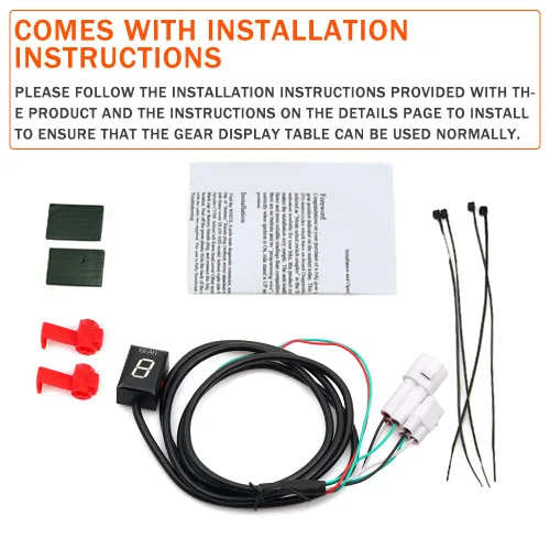 Miniatura 2 de Impermeable 1-6 velocidades LED Indicador digital de engranajes Medidor de pantalla para Yamaha FZ6 FZ6R FZS600 FZS1000 Fazer XJ6 YZF-R6 R6S R1 FZ8