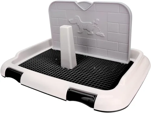 Caja de arena portátil para perros y mascotas, bandeja de inodoro portátil para entrenamiento de cachorros, valla de orinal para gatos, bandeja para