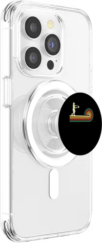 Miniatura 3 de Pickleball retro vintage Pickleball paddles Sunset gift PopSockets MagSafe PopGrip for iPhone