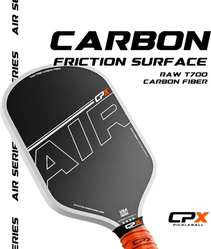 Miniatura 7 de CPX Pro Carbon Fiber Pickleball Paddle - Professional Grade, Matte Finish, Honeycomb Core, Tennis Style Grip - Edgeless Paddle Designed in Chicago