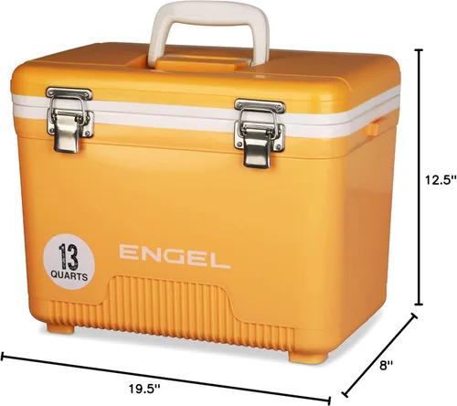 Miniatura 11 de Engel 13qt, refrigerador hermético, de secado al aire, Drybox y pequeña lonchera con carcasa dura para hombres y mujeres Mango helado