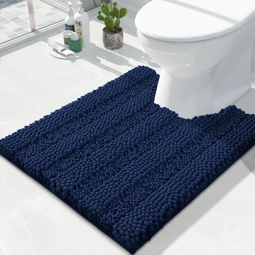 Miniatura 33 de Yimobra Alfombras lavables para baño, alfombra de baño de chenilla súper suave y absorbente para piso y alfombra, alfombra antideslizante de secado