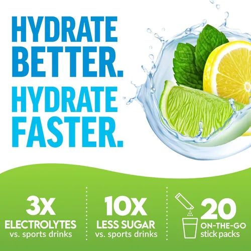 Miniatura 6 de Force Factor Liquid Labs Paquetes de Polvo de Electrolitos—Limón Lima—Paquetes de Hidratación para Hacer Agua de Electrolitos con 5 Electrolitos