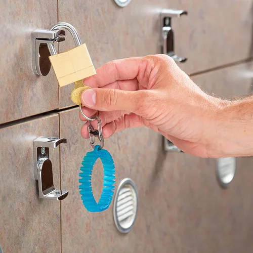 Miniatura 5 de Nite Ize KWB-03-R6 Key Band-It, pulsera elástica llavero con clip S-Biner, azul