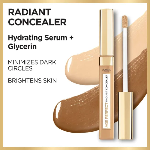 Miniatura 3 de L'Oréal Paris Age Perfect - Corrector radiante con suero hidratante y glicerina, almendra