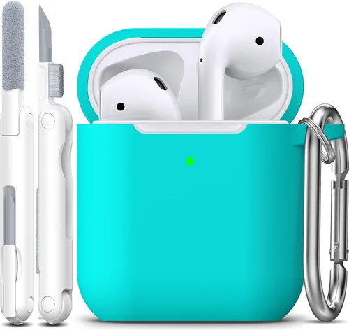 Miniatura 92 de Funda para AirPods con llavero, protección completa, de silicona, accesorios para AirPods, funda para hombres, mujeres y adolescentes, con estuche