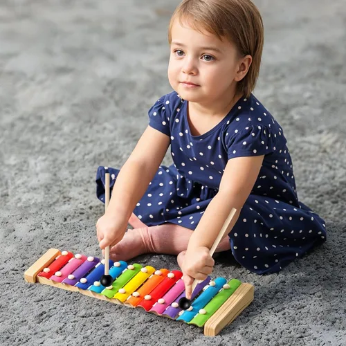 Miniatura 4 de 4 mazos de tambor de lengua de acero, mazos de tambor de goma de 5.9 pulgadas para xilófono, instrumentos musicales, mazo de madera de abedul