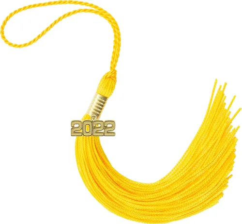 Miniatura 441 de Borla de graduación Aqua 2022, todos los colores escolares disponibles, fabricada en Estados Unidos