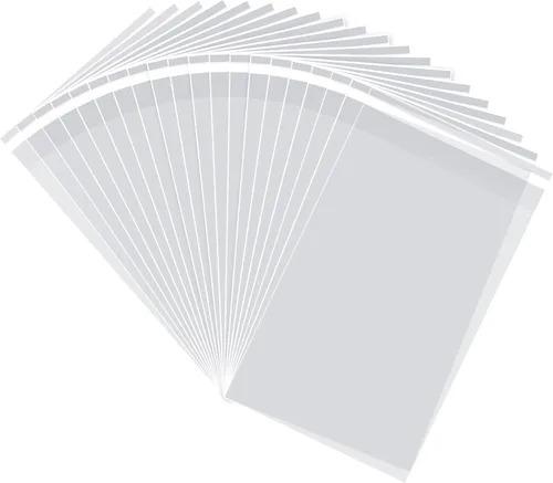 Miniatura 10 de Bolsas transparentes para barra de pretzel de 3 x 11 pulgadas, 200 unidades de largo sellado autoadhesivo de celofán, resellables, palitos