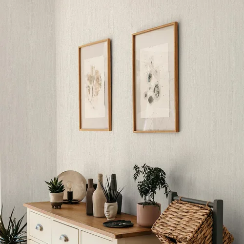 Miniatura 8 de Dimoon - Papel tapiz de 78.7 x 17.7 pulgadas, con rayas en relieve, textura gruesa avanzada, blanco, papel de pelar y pegar, adhesivo, moderno