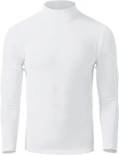 Miniatura 2 de Camisas de manga larga con cuello alto falso para hombre