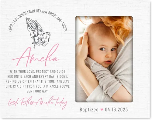 Miniatura 22 de LifeSong Milestones Marco de fotos de bautismo, regalos de bautismo personalizados para niñas, niños, padrinos, regalos de baby shower, recuerdos
