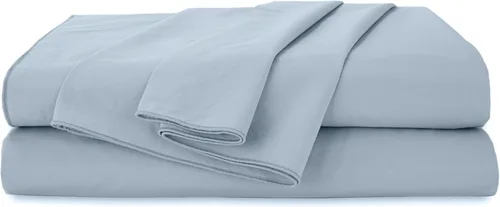 Miniatura 13 de Juego de sábanas EcoPure de 4 piezas tamaño completo Sábanas 100% algodón orgánico Sábanas lavadas para comodidad Refrescantes Sábanas