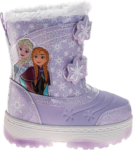 Miniatura 2 de Disney Frozen Elsa and Anna Snowflakes - Girls Insulated Warm Waterproof Winter Snow Boots (Toddler-Little Kid)