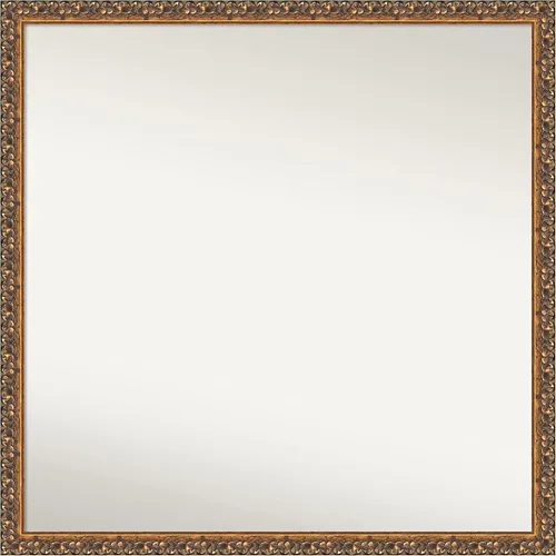 Miniatura 12 de Amanti Art Espejo de pared de madera no biselada (29 x 40 pulgadas), marco de bronce antiguo, espejo de baño bronce, XL