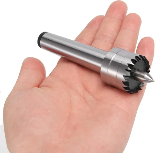 Miniatura 4 de DAREN Torno de madera MT2 con punto cargado de resorte, herramientas de torneado de madera, herramientas de torneado de madera para carpintería