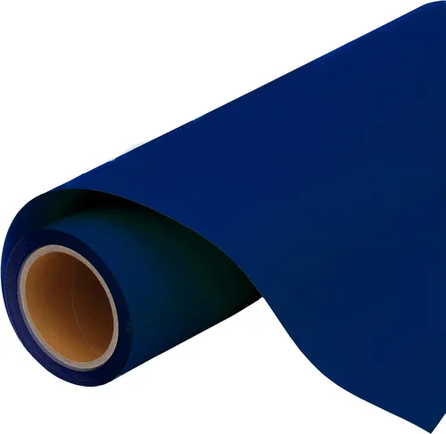 Miniatura 40 de Threadart - Rollo de película de vinilo de transferencia de calor azul marino de 3 yardas x 20 pulgadas de ancho, color sólido, compatible