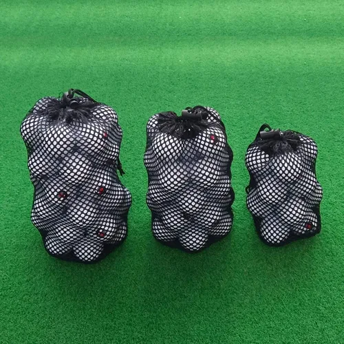 Miniatura 7 de Paquete de 2 bolsas de malla para pelotas de golf y pickleball, bolsa de malla para pelotas de golf, bolsa de red multiusos, apta para ping pong