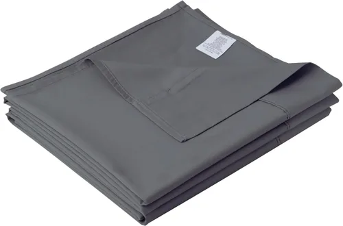 Sábana plana de algodón tamaño Full solamente, 600 hilos 100% algodón egipcio sábana superior 1 pieza, sábanas planas frescas y transpirables Gris