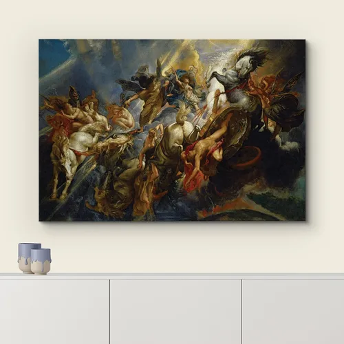 Miniatura 3 de wall26 - Pintura al óleo de La Caída de Faetón de Peter Paul Rubens - Estilo barroco - Ángeles, católico, cristianismo - Arte en lienzo