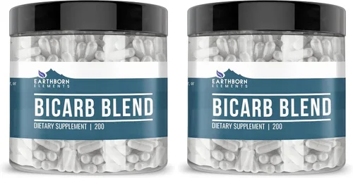 Miniatura 6 de Earthborn Elements Bicarb Blend 200 cápsulas, puro y sin diluir, sin aditivos